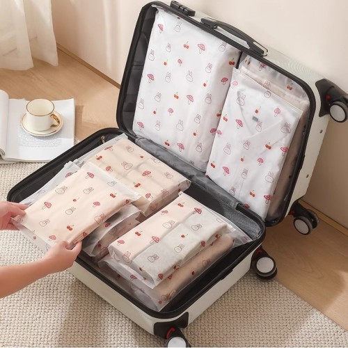 Shoe, underwear, panties, socks, clothing, drawstring packaging bags, waterproof sealed matte zipper travel storage bags