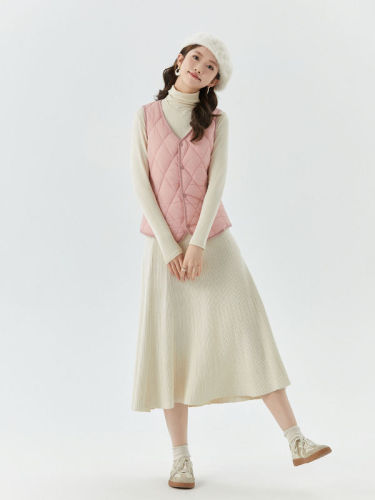 Shanxuan Women's Autumn and Winter Short Velvet Vest Liner Warm Home Comfort Simple Women's Vest 8021