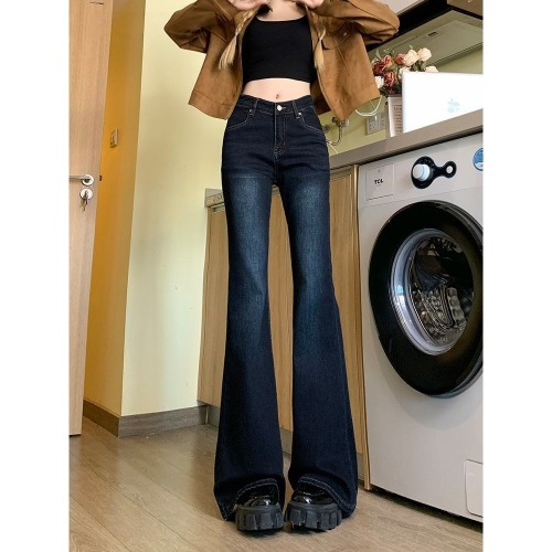 Women's 2025 New Micro-Relaxed Straight Leg Jeans Autumn/Winter Low-Waist Pants