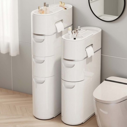 Cross-border bathroom gap storage rack bathroom storage artifact bedroom installation-free narrow gap floor-standing storage cabinet