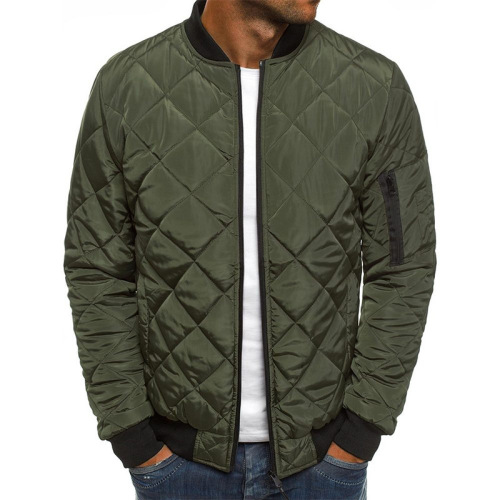 Winter English Plus Size Men's Cotton Cardigan with Iron-Free Treatment, Fashion Urban Collar Cotton Coat Outerwear