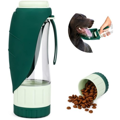 Xup water and food cup, dog outing cup, portable pet water dispenser, dog walking cup, two-in-one dog water bottle