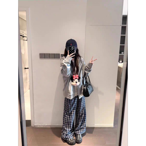 Cotton/Blended Zip Hoodie + Casual Pants