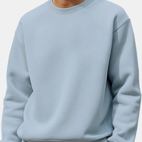 Men's Round Neck Fleece Lined Long Sleeve Hoodie - Factory Supply, Direct Sales, In Stock Wholesale
