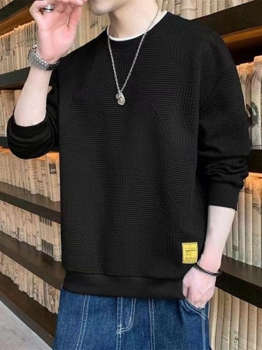 Men's Oversized Spring Hooded Sweatshirt, Stylish Trendy Versatile Loose Casual Long-Sleeve Hooded T-Shirt