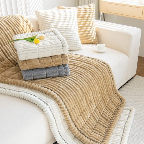 New corduroy sofa cushion autumn and winter simple living room sofa cushion non-slip sofa cover wholesale