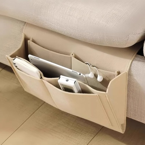 Bedside storage bag hanging bag remote control storage hanging basket bedside mobile phone storage bag dormitory space utilization supplies