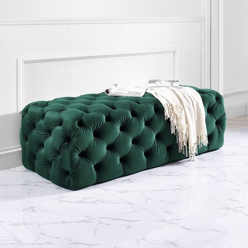 Light luxury shoe-changing stool at home door Nordic shoe-trying stool shopping mall clothing store wearing shoe stool long sofa bed