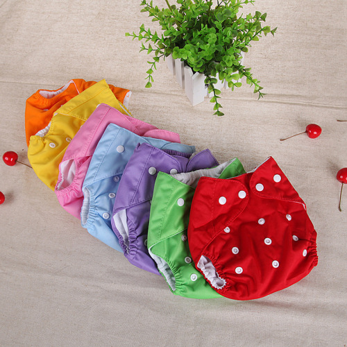 Wholesale Manufacturer Large Baby Diaper Pants Infant Potty Training Pad Solid Color Button Diaper Adjustable for 0-3 Years