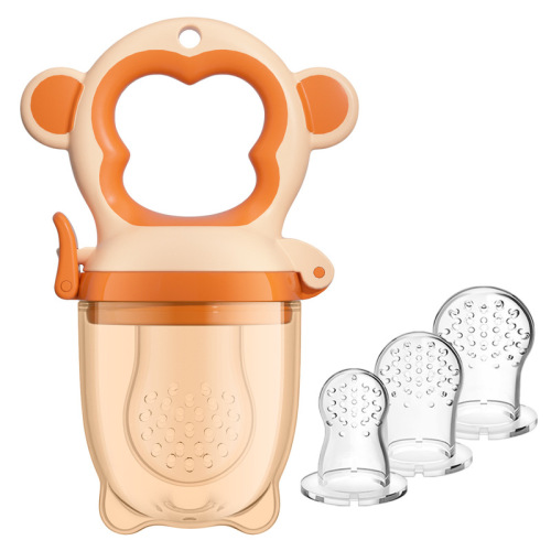 Cross-border Baby Fruit Feeder Bite Bag: Fruit & Veggie Chew Toy, Teething Helper, Pacifier, and Puree-Eating Gadget — The Ultimate Tool for Little Ones