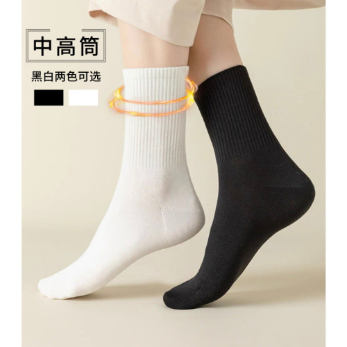 [] Breathable socks for girls and boys in summer, thin, deodorant, autumn and winter mid-calf sports basketball socks