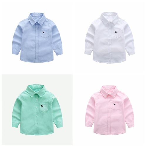 New style autumn long-sleeved shirts for children and middle-aged children Factory direct sales boys' shirts versatile autumn clothing children's spring and autumn shirts