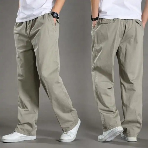 Workwear Pants for Men - Durable and Stain-Resistant Welding Safety Pants for Spring and Autumn - Loose Straight Leg, Large Size - Cross-Border Trade