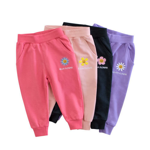 27home Girls Pants 2024 New Children's Outerwear Thin Style Western Style Children's Sports Pants One Piece Dropshipping