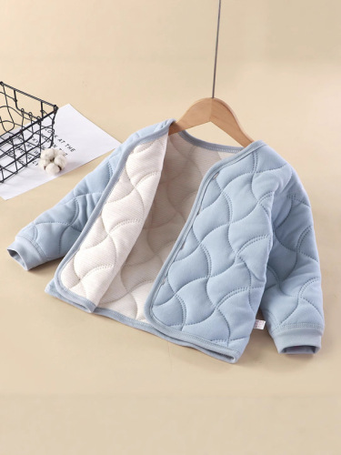 Children's outerwear three-layer school uniform magic for girls and boys, cotton coats, inner cotton lined coats, double cotton lined, medium and large children, warmkeeping