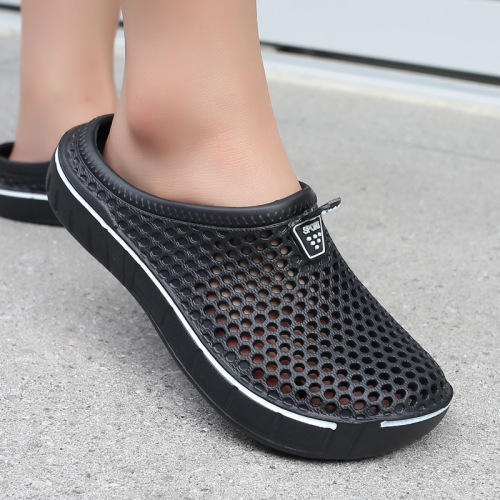 Cross-border women's holey shoes, slippers, garden shoes, solid color item number 607, comfortable, versatile, casual, breathable