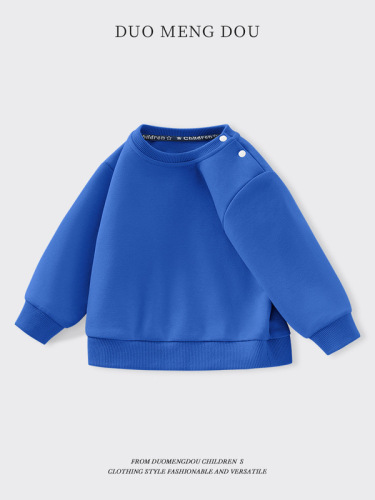 Duomengdou Children's Sweater, Autumn 2025 New Arrival, Baby Base Layer Top for Boys, Round-Neck Shirt, Wholesale FAE