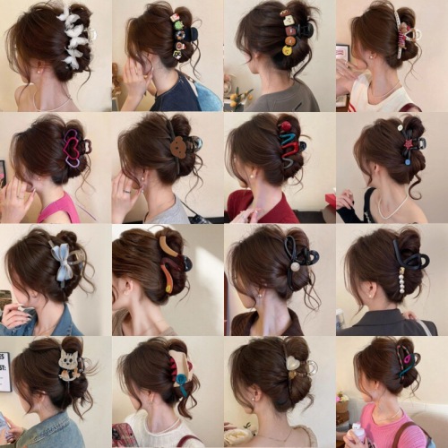 Spring and summer new Korean style grab clips for women, oversized shark clips, fashionable and high-end hair clips, hairpins, hair accessories, hair accessories
