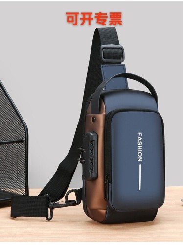 Cross-border popular men's large-capacity motorcycle bag chest bag shoulder crossbody bag waterproof wear-resistant multi-functional luggage manufacturer