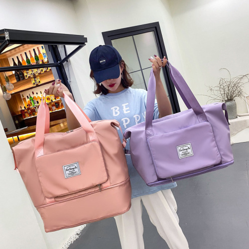 Wholesale new large-capacity short-distance travel bag dry and wet separation fitness bag swimming bag portable luggage bag foldable