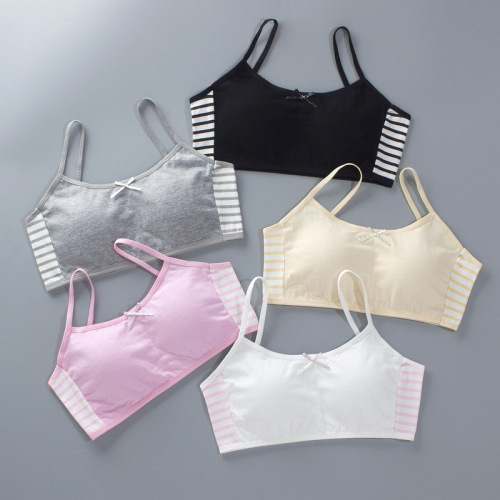 New Arrival Cotton Camisole for Kids: Lightweight, Strappy Design Perfect for Girls Aged 10-15—Ideal as a Student's Undergarment or Mid-to-Large Size Teenage Wrap Top (Size 9)