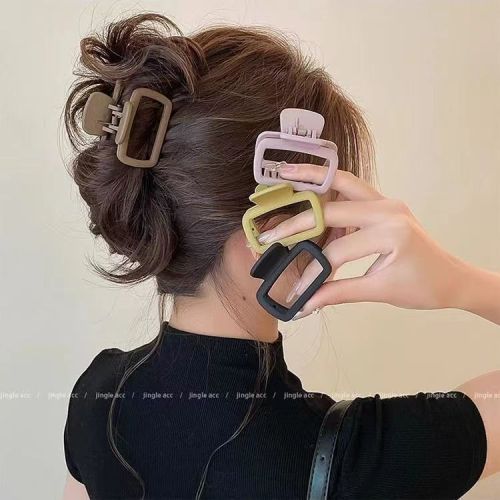 Square small size hair clip for women, new hair catcher, hair clip, half-tied hairpin, shark clip headgear