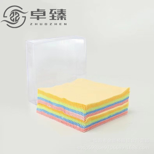 6 points per piece of glasses cloth multi-color suede brushed needle one needle two needle three microfiber cloth 2000 pieces