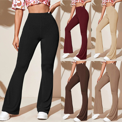 3XL plus size flanged high-waisted yoga pants for women large size pants