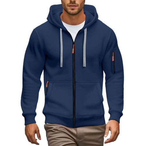  newand winter men's hoodie hooded zipper cardigan men's