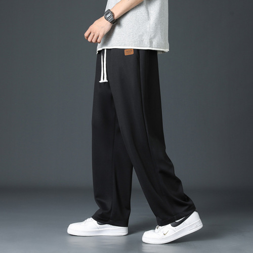 Pants men's spring new trendy brand loose straight sports pants for men spring and autumn sweatpants for men