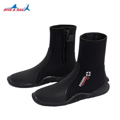 5MM high-top diving shoes, outdoor beach rescue diving boots, non-slip and wear-resistant river tracing shoes, snorkeling surfing wading boots
