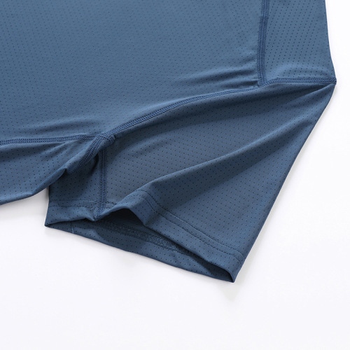 Short-sleeve men's new quick-dry T-shirt, summer new ice silk breathable top for running and fitness, loose sports clothing