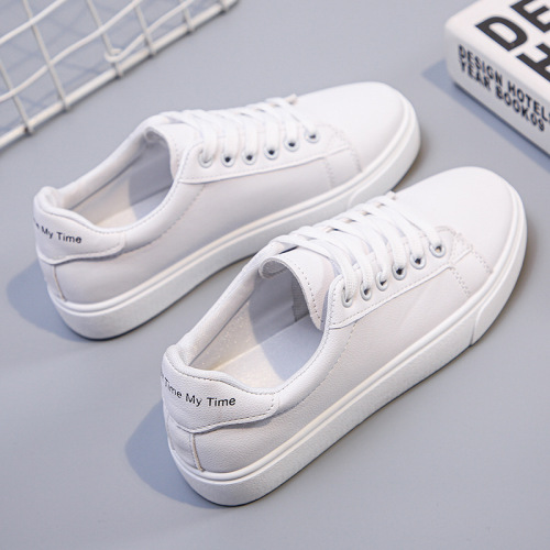 2025 Spring and Autumn Flat Low Heel Flat Heel Women's Single Shoes White Shoes Student Sports Casual Shoes Women's Casual and Versatile Shoes