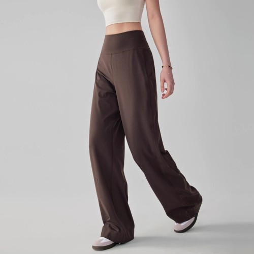 Outdoor training casual pants running fitness pants loose straight pants high waist sports pants yoga pants wide legs for women