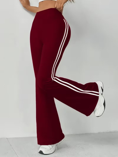 New popular European and American cross-border yoga wear fitness pants straight wide leg pants loose sports outdoor casual trousers for women