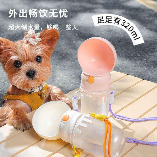 Dog outdoor water cup, pet drinking water, feeding tumbler, portable water cup for walking the dog, folding kettle, cross-border