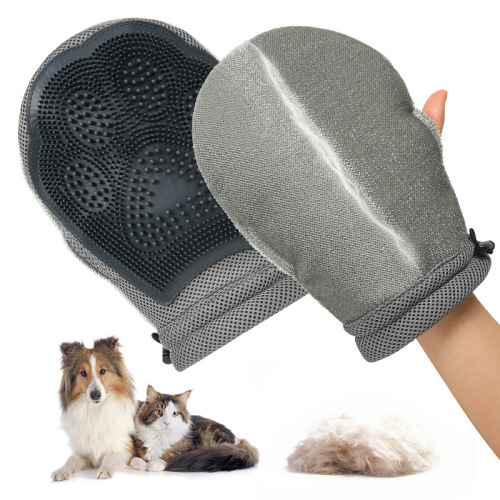 Cat hair remover, cat grooming gloves, double-sided and multi-functional, cat bib replacement, essential for cleaning cat hair