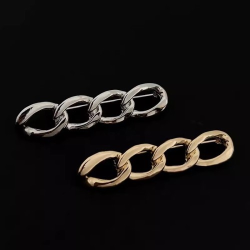 New autumn and winter glossy chain brooch, waist size adjustment buckle, accessories, skirt anti-exposure buckle pin