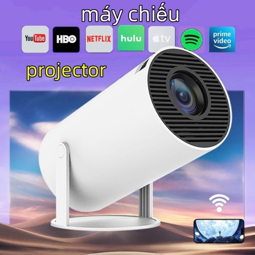 Máy chiếu Mini Projector  4K Android 11.0 kết nối nhiều thiết bị độ phân giải full