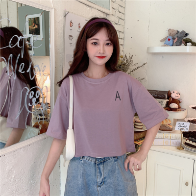 Short sleeve T-shirt women's summer wear Korean version loose and trendy design