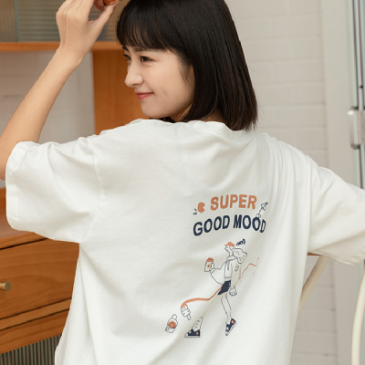 2021 harasukura short sleeve printed T-shirt women's loose T-shirt