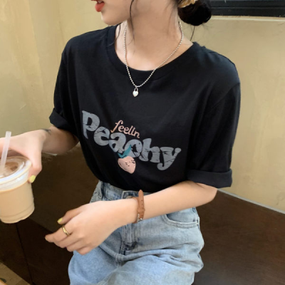 Short sleeve T-shirt women's loose summer clothes Harajuku BF style new Korean fashion student half sleeve top T-shirt women