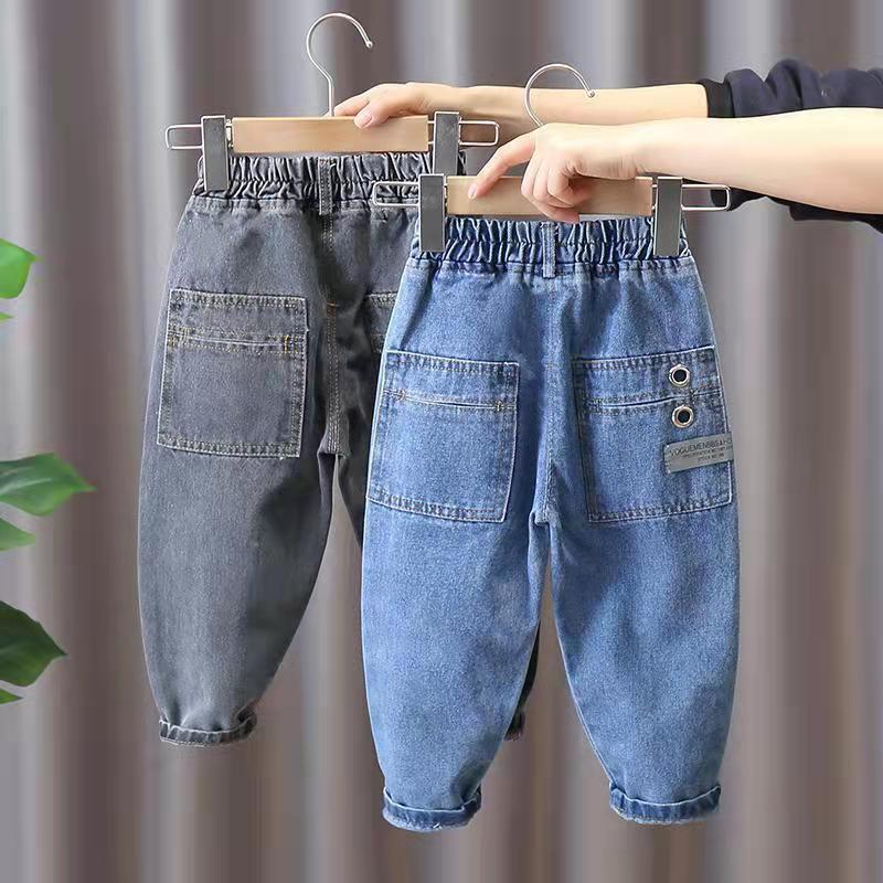 Children's jeans spring Korean version trendy children's spring foreign style baby spring clothes boys' pants for spring and Autumn