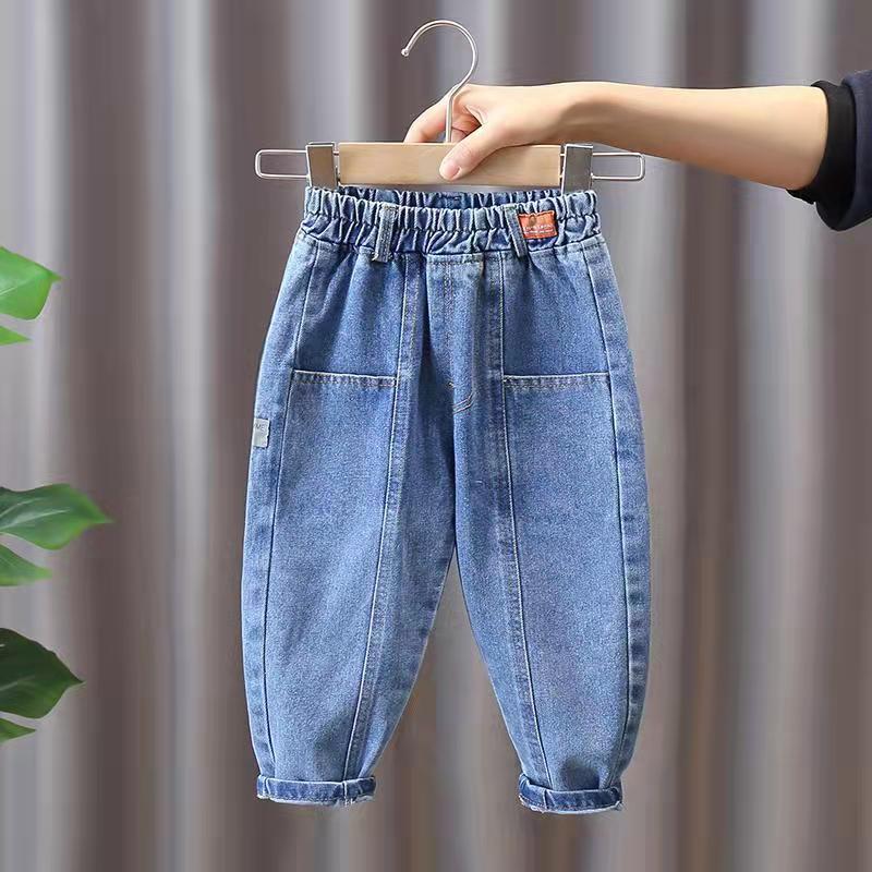 Children's jeans spring Korean version trendy children's spring foreign style baby spring clothes boys' pants for spring and Autumn