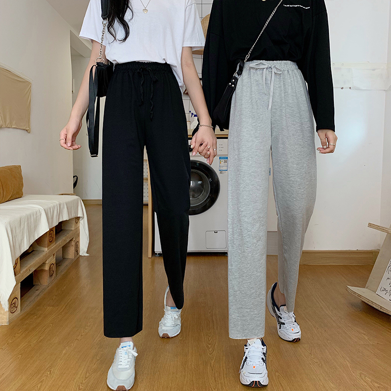 Fish scale cloth 6535 cotton spring and autumn wide leg pants Harlan pants casual pants women