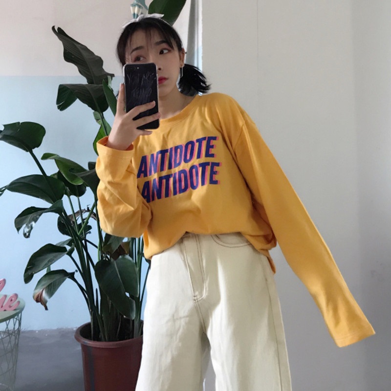 2021 autumn loose long sleeve T-shirt women's top