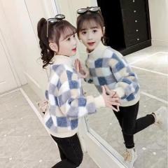 New baby cotton padded sweater winter 2021 children's warm boys' and girls' top with cotton thickened fashion