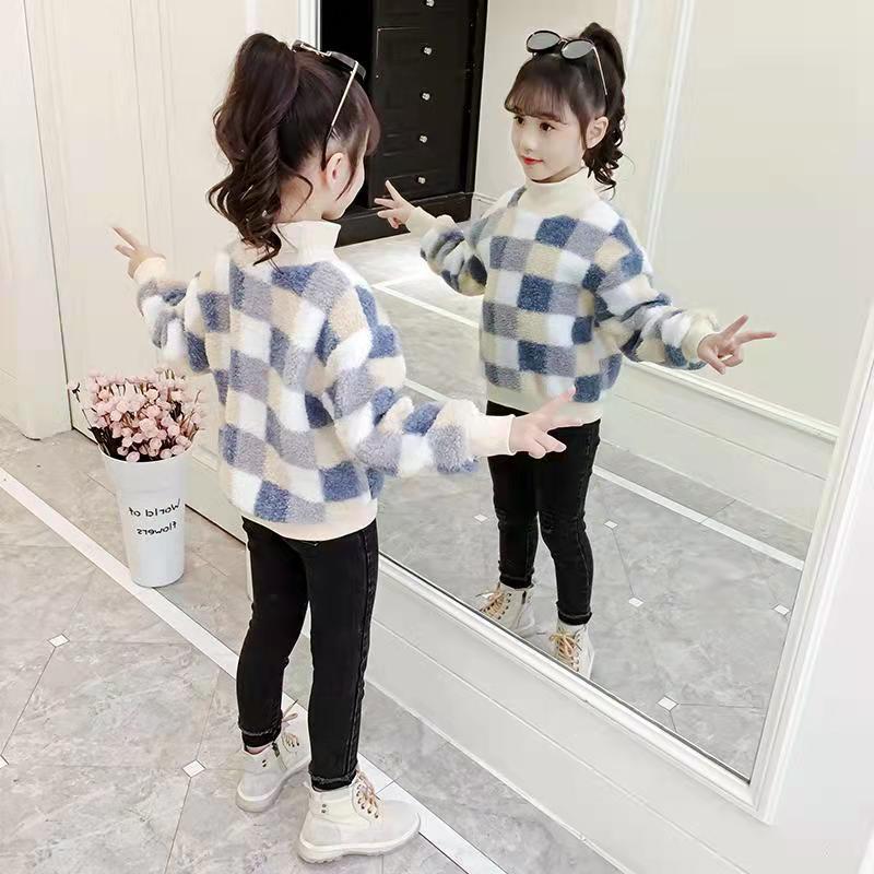New baby cotton padded sweater winter 2021 children's warm boys' and girls' top with cotton thickened fashion