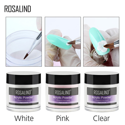 Rosalind Crystal Pollen Carving Pollen Crystal Medium and Crystal Fluid Tri-color Selectable Nail Shop