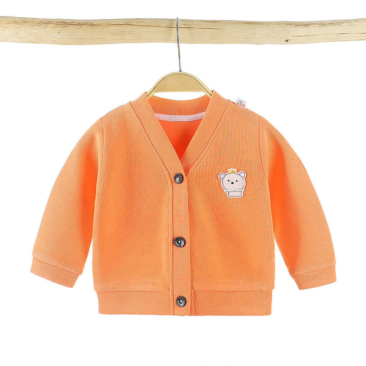 Boys' and girls' cotton coat 2020 autumn winter new infant children's sweater baby out knitted cardigan top